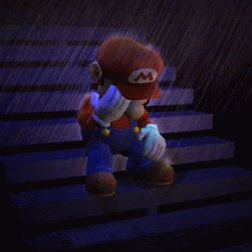sad mario